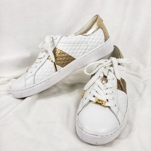 Michael Kors White Gold Colby Sneaker
